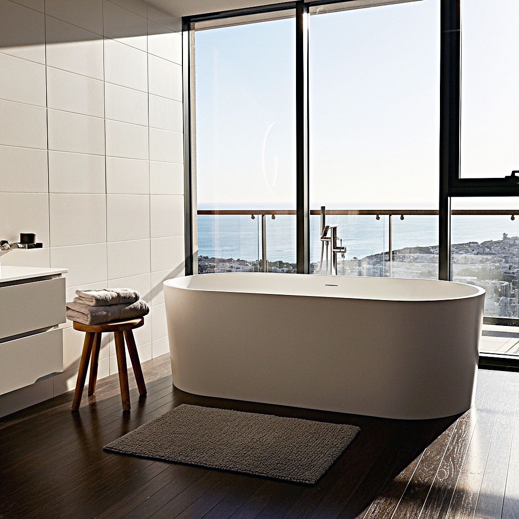 Bau Acrylic Freestanding Bathtub Made in Turkey
